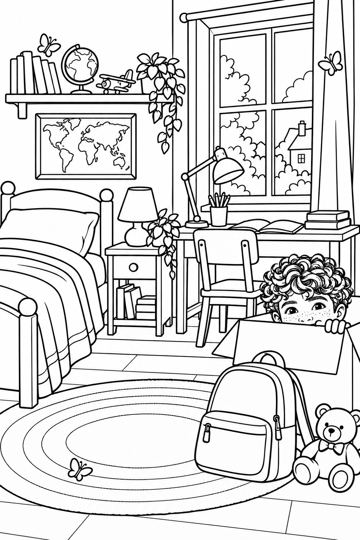 Colouring page: Can you find Ezz?